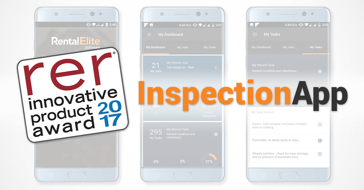 RER Award Innovative Product 2017 Inspection