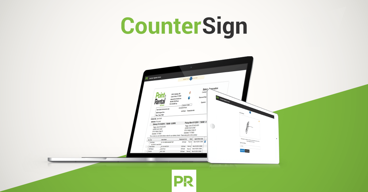 CounterSign allows your rental counter to be completely paperless.