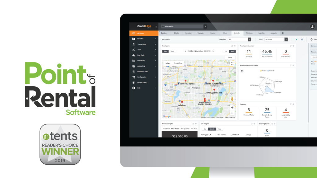 Point of Rental earned InTents' magazine's Reader's Choice Award for Best Rental Software for the second consecutive year in 2019.