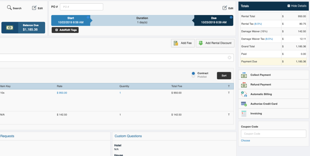Essentials | Software Solutions | Point of Rental Software