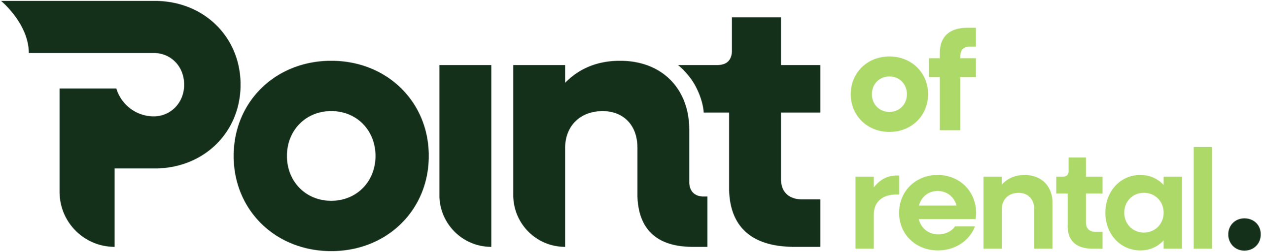 Point of Rental logo (branding for rental software).
