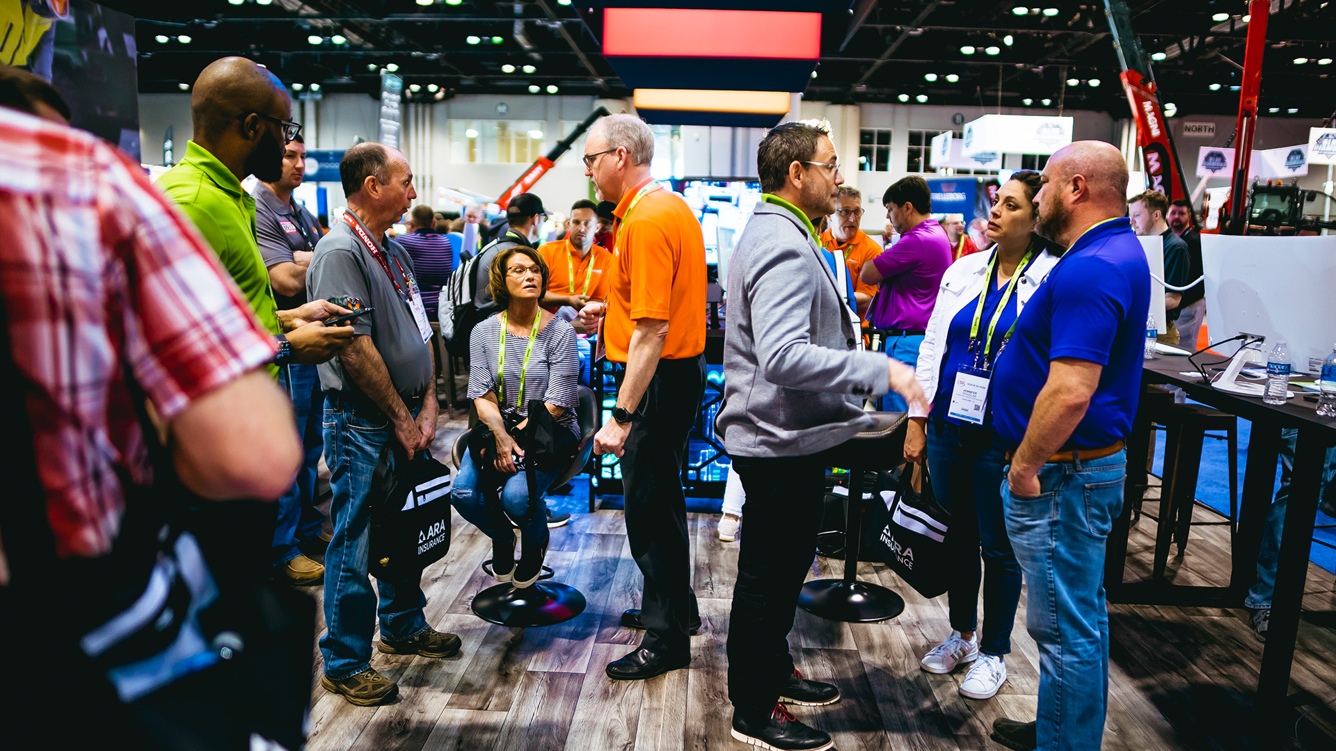 The Point of Rental booth on the 2020 ARA Show Floor.