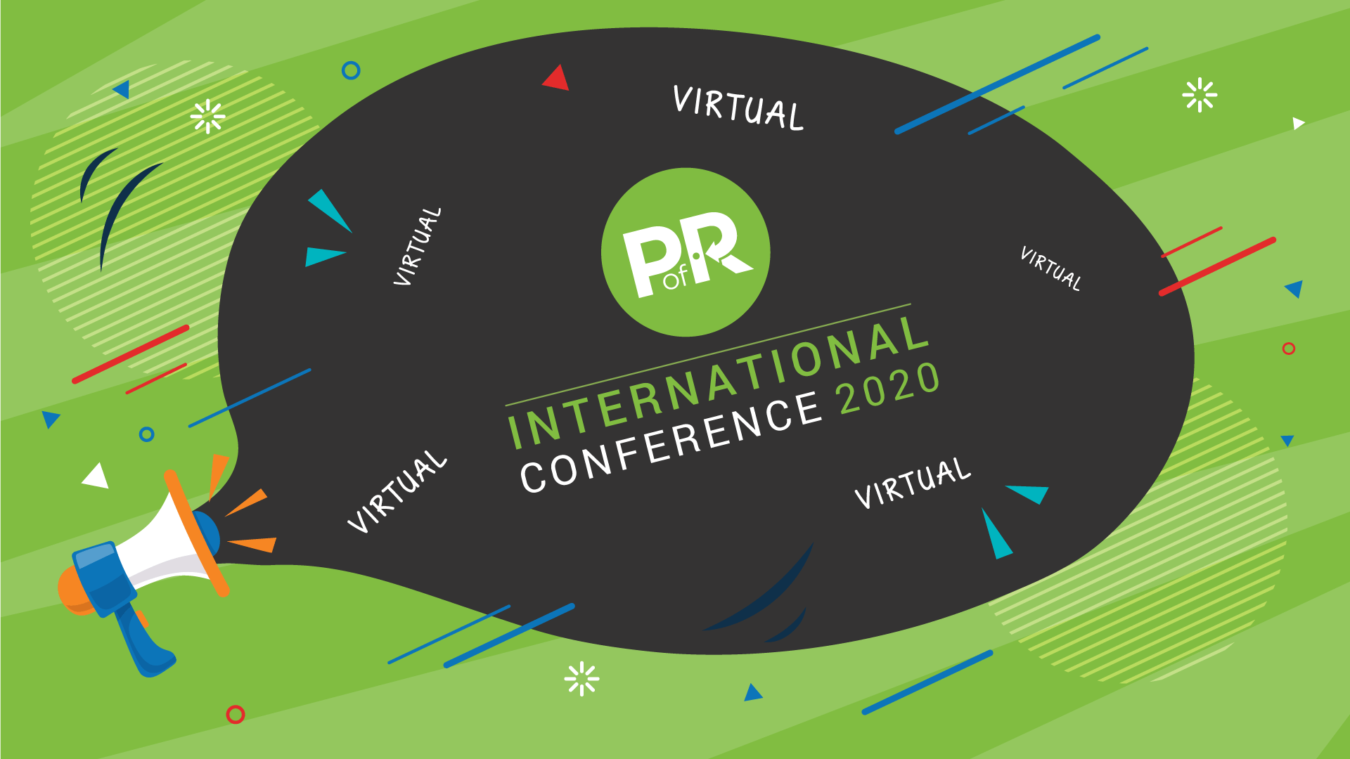 2020 International Conference Goes Virtual megaphone graphic