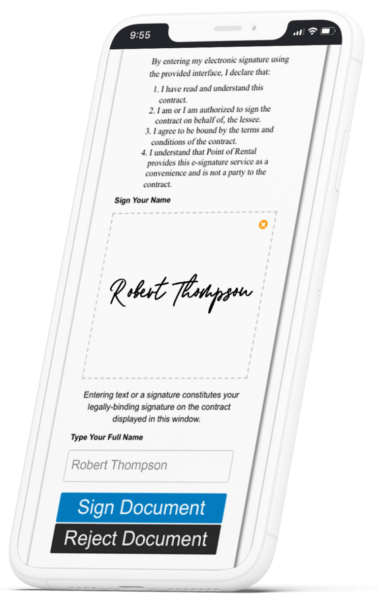 Rental eSign | Additional Apps | Point of Rental Software