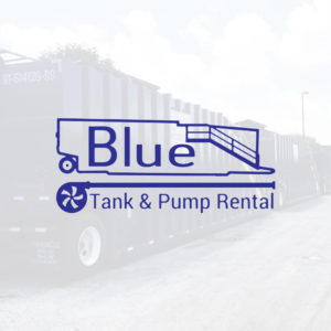 Blue tank and pump
