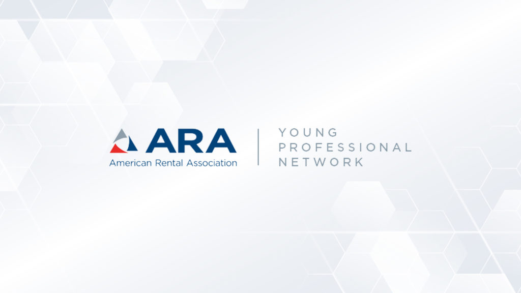 ARA YPN logo on hexagon background