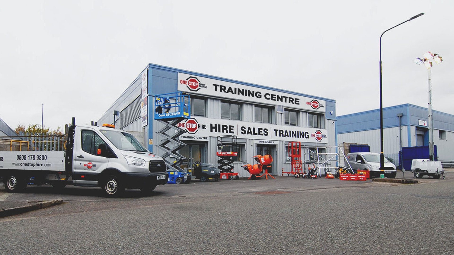 One Stop Hire Acquires Lord Hire Centres; pictured is One Stop's training centre.