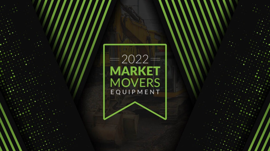 RM Equipment Market Movers graphic in green and black
