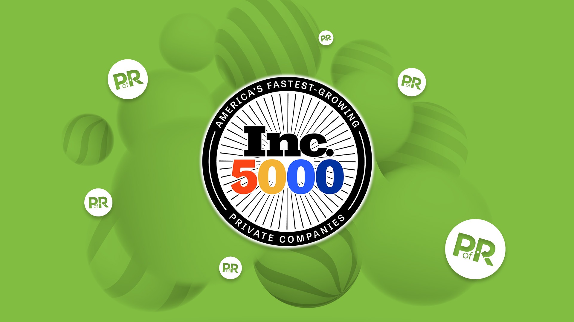 Inc. 5000 graphic on green background