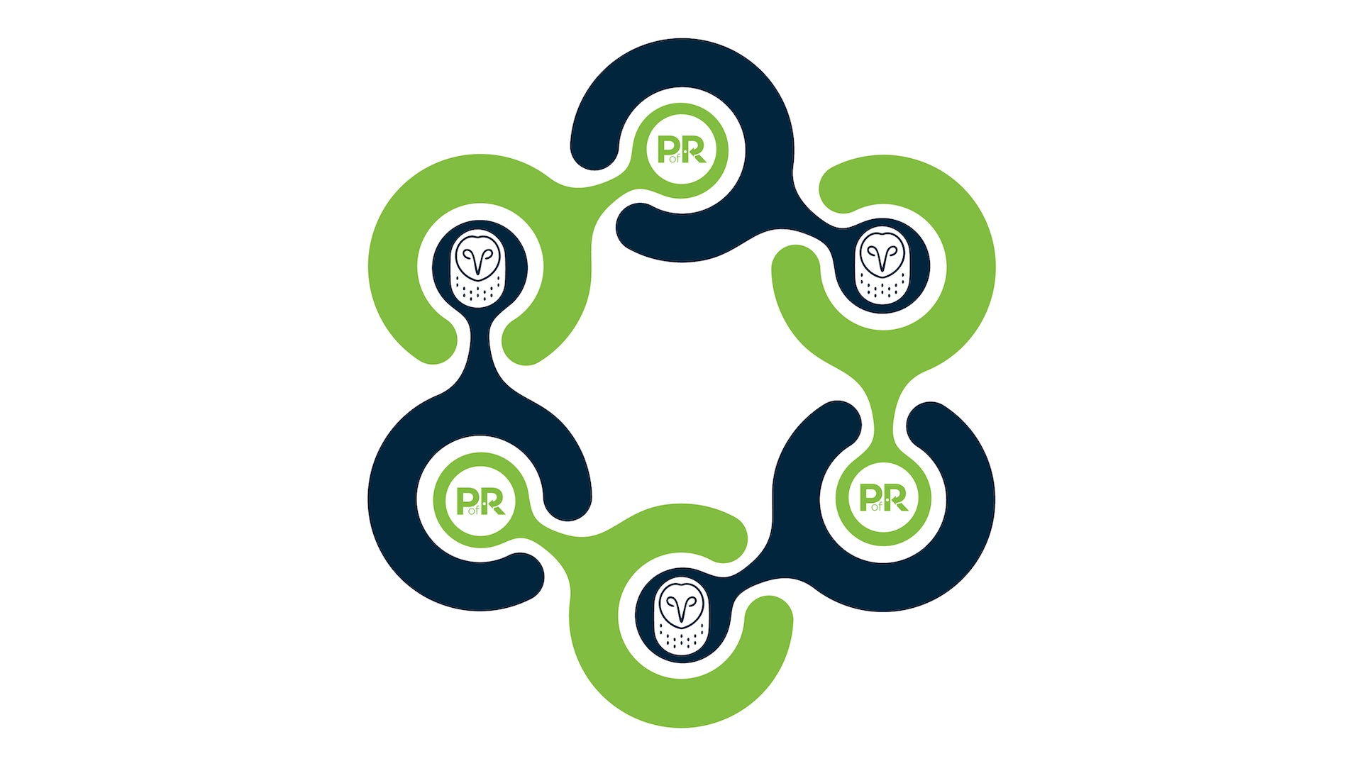 A graphic of Samsara's logo and Point of Rental's logo integrated in a wheel.