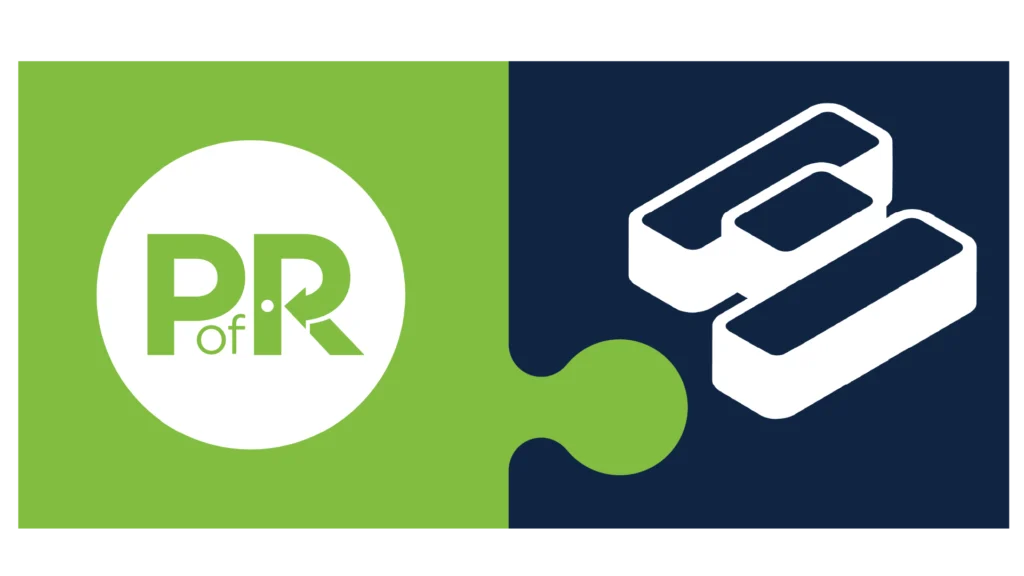 Point of Rental & Hapn logos in puzzle-piece connected form.