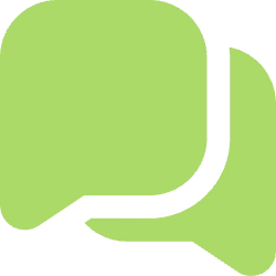 Overlapping chat bubble icons