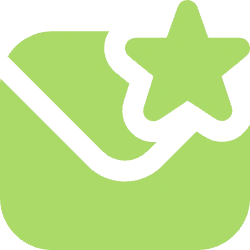 Envelope icon with a star
